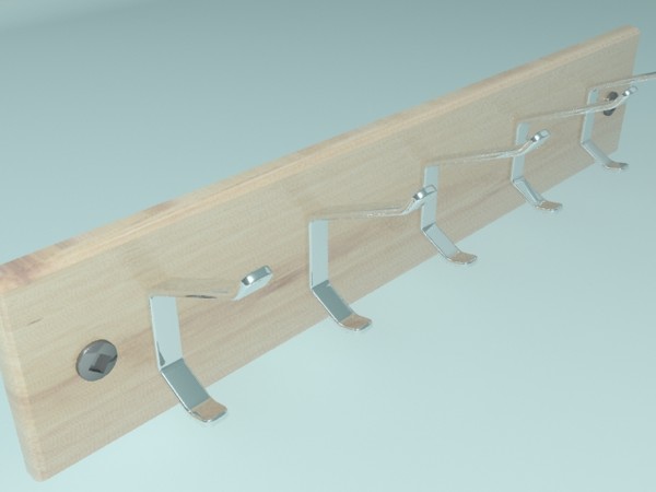 3ds max coat rack hall - Coat Rack by christiano247